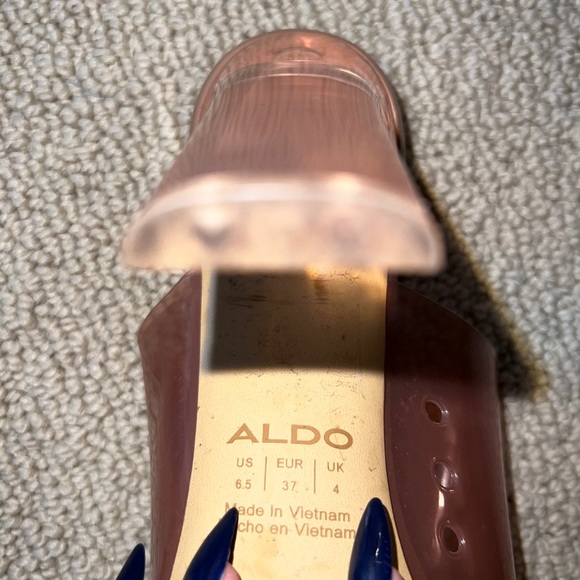 Pink jelly Aldo heels - Picture 3 of 3